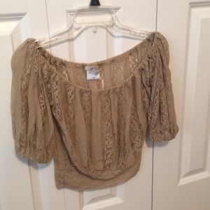 Off the shoulder crop top